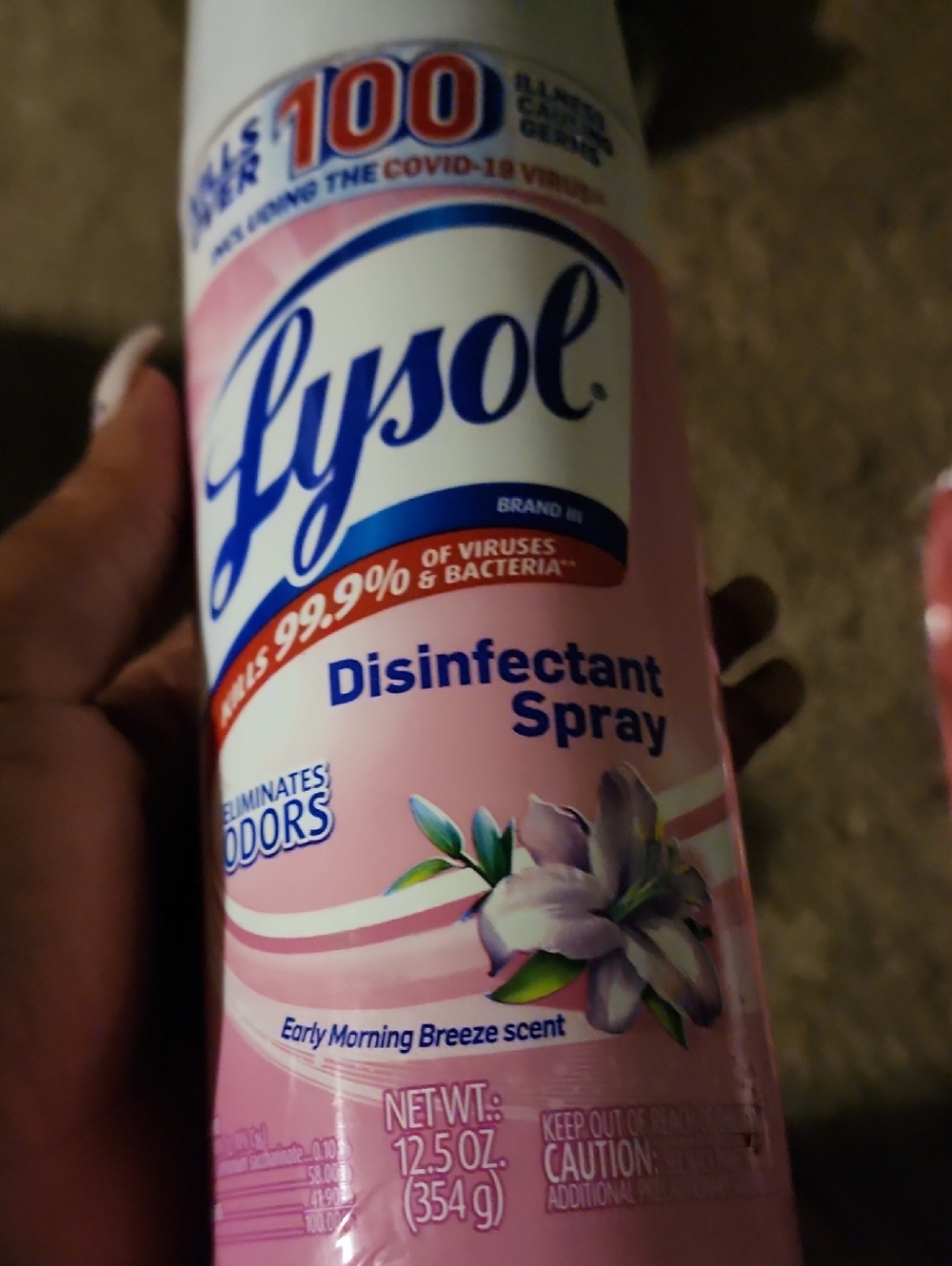 Lysol Disinfectant Spray - Pink (Early Morning Breeze) 12.5 0z